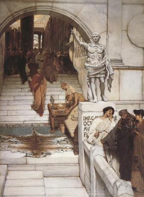 Alma-Tadema, Sir Lawrence An Audience at Agrippa's (mk23) oil painting image